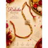 Golden Star Crystal Rakhi