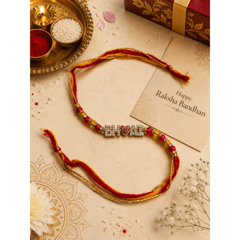 Premium Bhai Heart Designer Rakhi