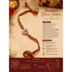 Radiant Bloom Designer Rakhi
